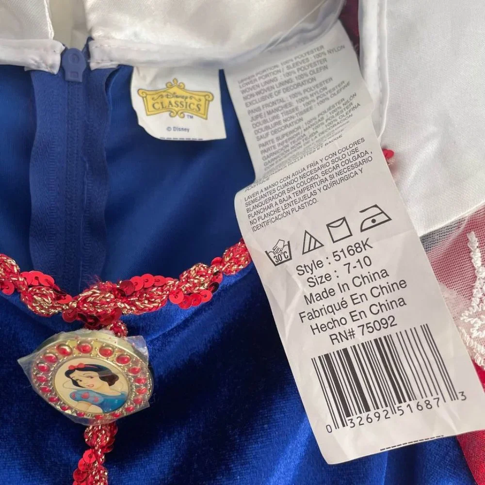 Disney Princess Snow White Deluxe Costume by Disguise - Size 7-10 Girls – NWT - Picture 5 of 15